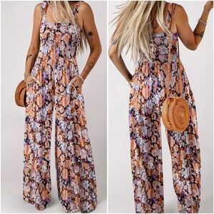 Ivory Boho print Modest jumpsuit main image 1